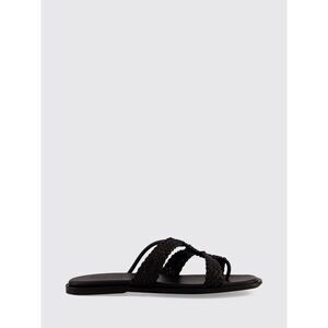 Hereu Women Hereu Lina Woven Lambskin Mules With Low Heel